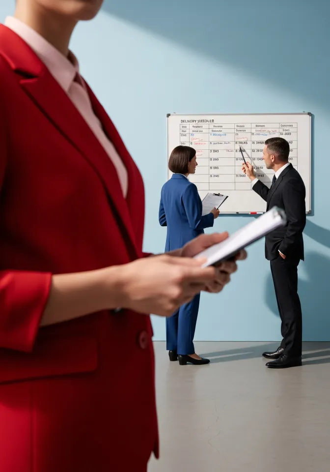 Team arbeitet gemeinsam an Methoden für Coaching-Klienten